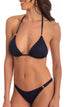Triangel-Bikini Strass Blau PIN-UP STARS